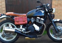 Custom Honda CBX500 CBX550 scrambler