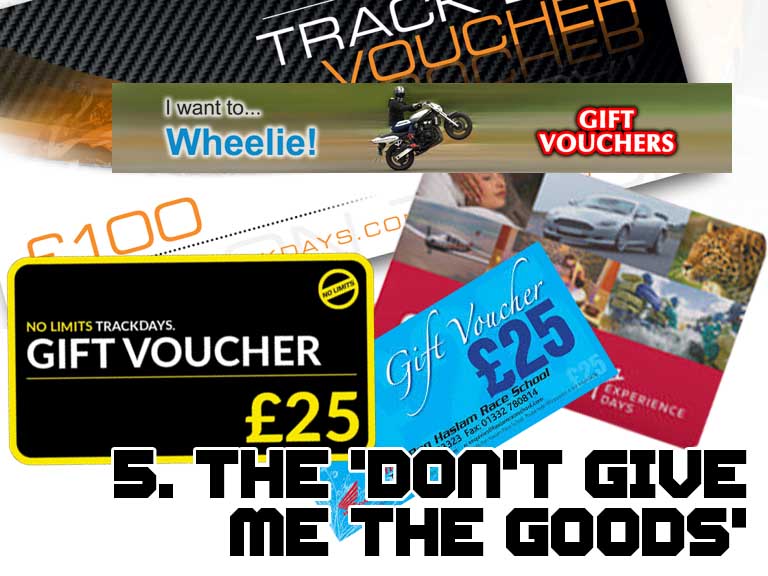 Track day vouchers