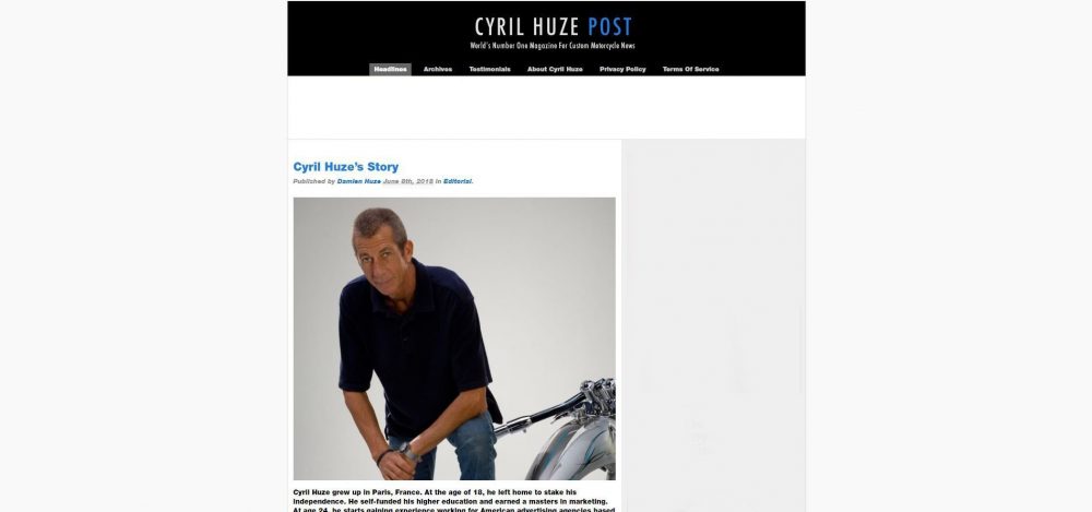 Cyril Huze Motorcycle Blog