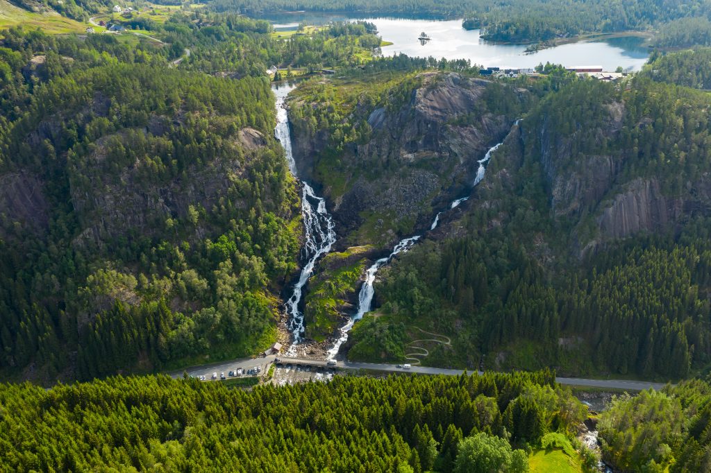 Låtefoss Waterfall