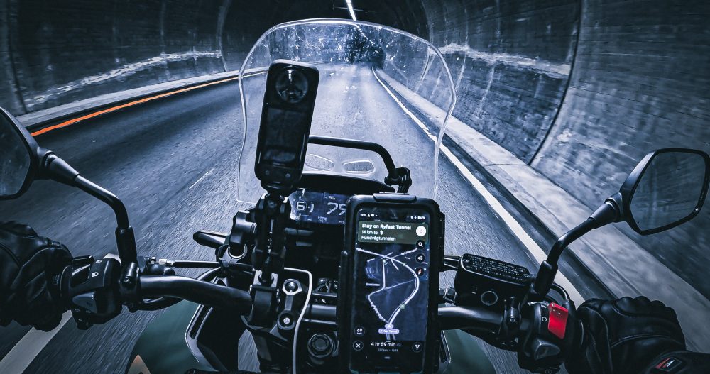 Motorbiking through Norway Tunnels