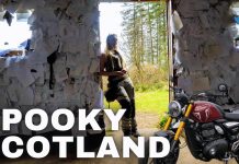Motorbiking in the hidden deep in the woods of Arran